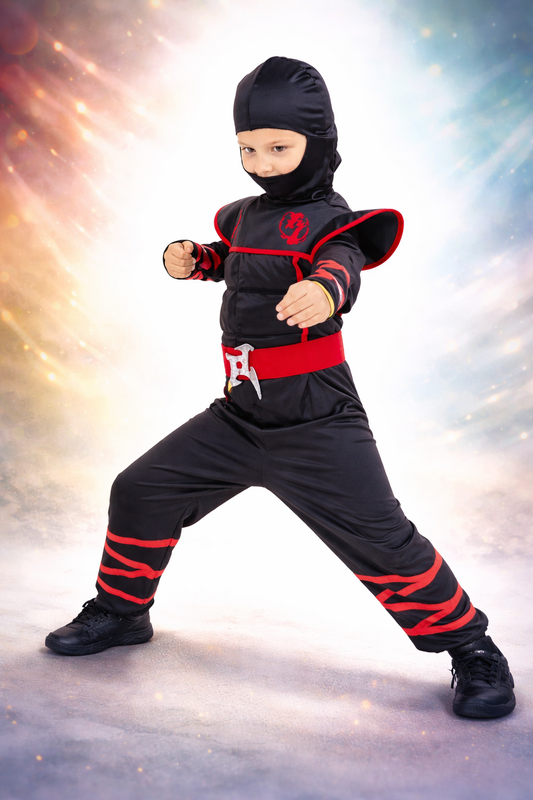 Ninja costume with accessories